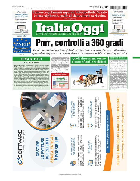 Italia oggi : quotidiano di economia finanza e politica